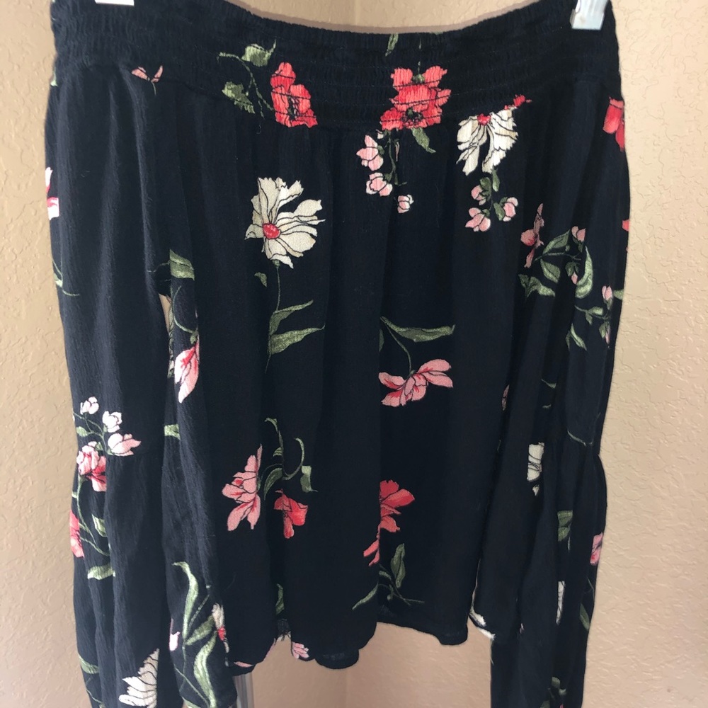 Hollister Floral Off the Shoulder Top